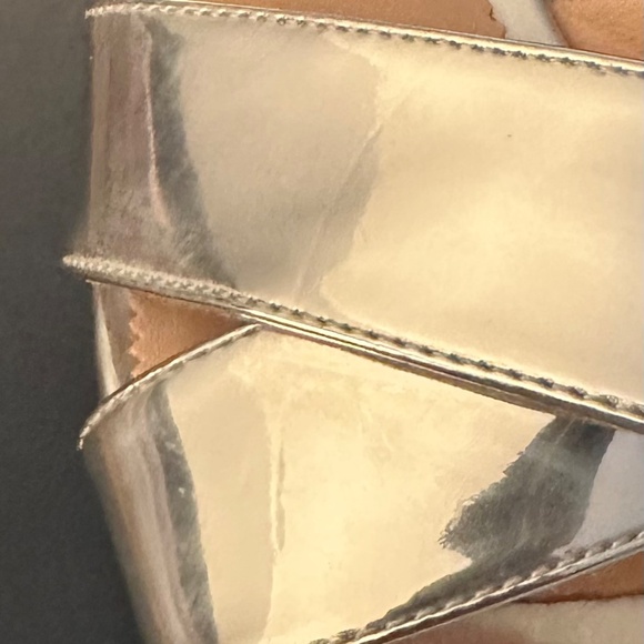 J.CREW SANDALS METALLIC (SILVER MIRROR) - Picture 7 of 7